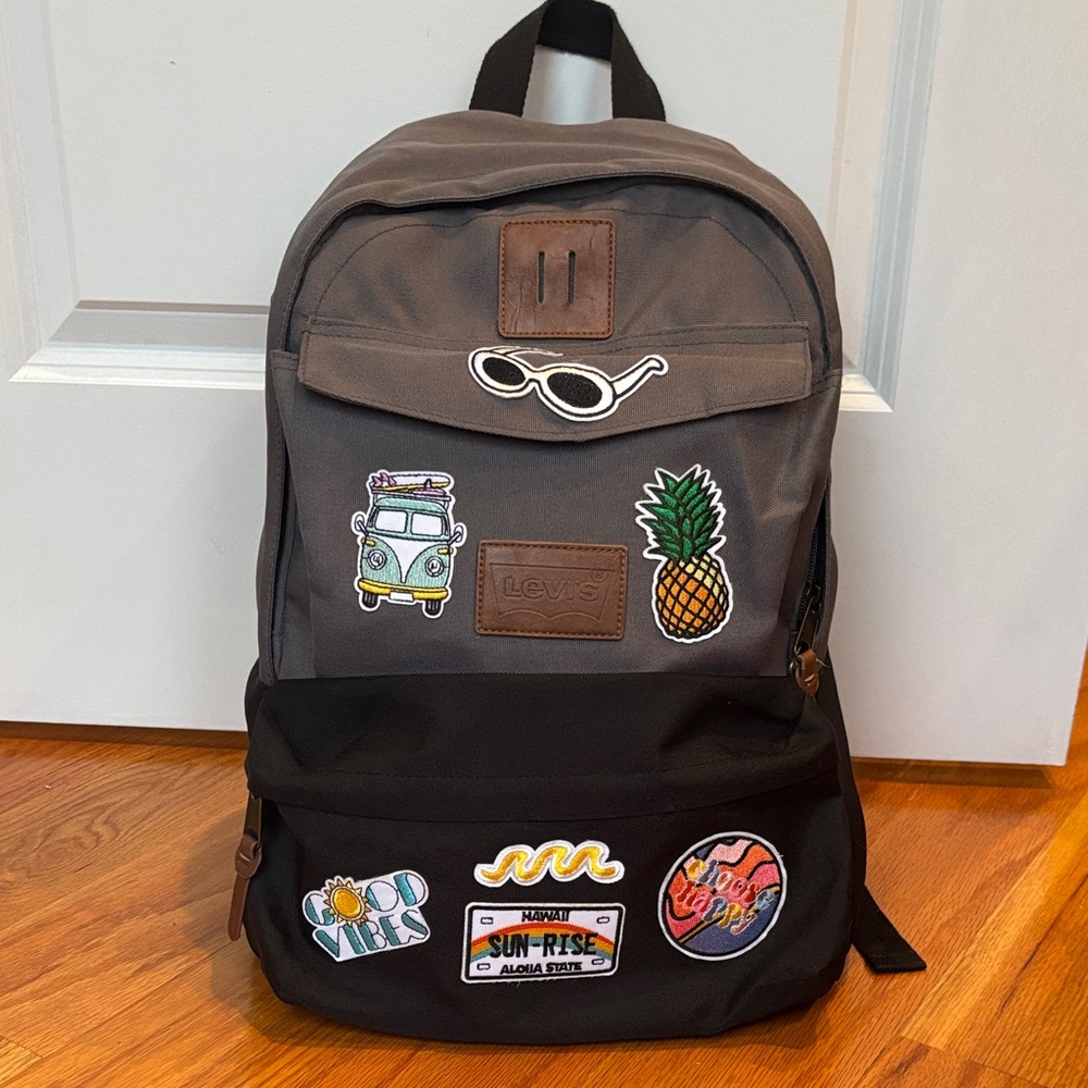 Levi's Backpack with Hawaii theme custom Patches